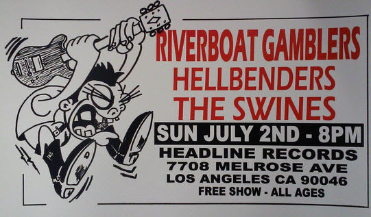 HEADLINE FLYER - RIVERBOAT GAMBLERS (COLOR)