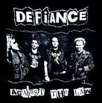 DEFIANCE - AGAINST THE LAW 1" BUTTON