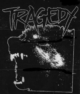 TRAGEDY - DOG 1" BUTTON