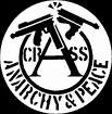 CRASS - ANARCHY AND PEACE 1" BUTTON