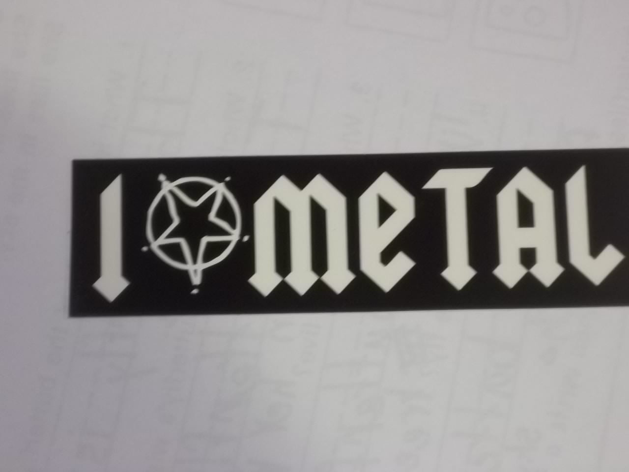 STICKER - I LOVE METAL STICKER