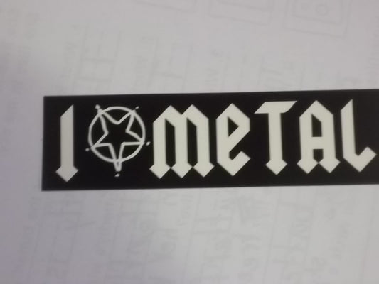 STICKER - I LOVE METAL STICKER
