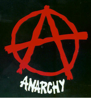 STICKER - ANARCHY W/ "A" SIGN