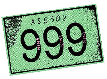 999 - 999 LOGO 1" BUTTON