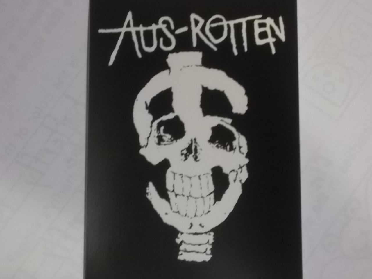 AUS ROTTEN - $ SKULL STICKER – Headline Records