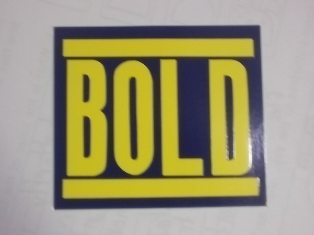 BOLD - BOLD STICKER