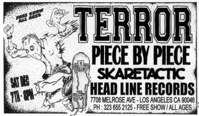 HEADLINE FLYER - TERROR / PIECE BY PIECE