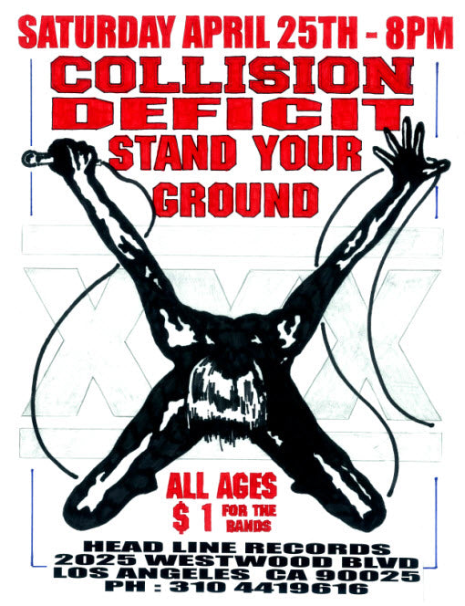 HEADLINE FLYER - COLLISION / DEFICIT / STAND YOUR GROUND (COLOR)