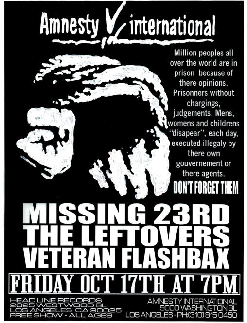 HEADLINE FLYER - MISSING 23RD / LEFTOVERS