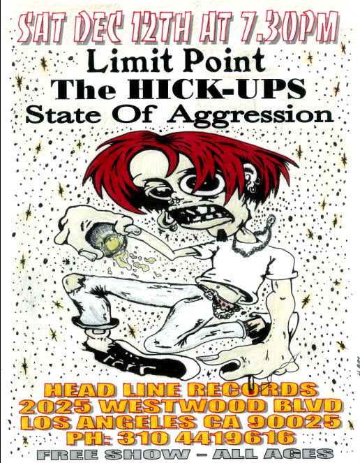 HEADLINE FLYER - LIMIT POINT / HICK UPS (COLOR)