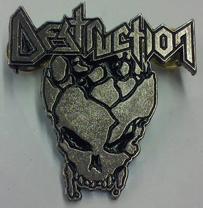 DESTRUCTION - SKULL METAL PIN