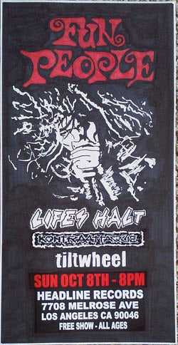 HEADLINE FLYER - FUN PEOPLE / LIFE'S HALT / TILTWHEEL (COLOR)