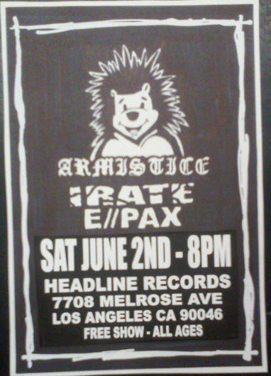 HEADLINE FLYER - ARMISTICE / IRATE / E//PAX