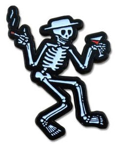 SOCIAL DISTORTION - SKELETON ENAMEL PIN BADGE