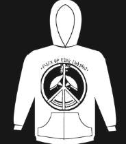 FLUX OF PINK INDIANS - LOGO WHITE HOODIE SWEATSHIRT