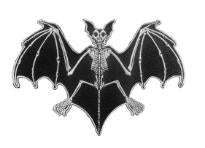 EMBROIDERED PATCH - SKELLI BONES BAT