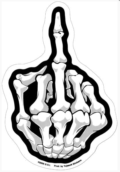 STICKER - FLIPPING BONEY FINGER