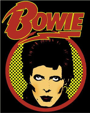 DAVID BOWIE - GLAM SHOT 1" BUTTON