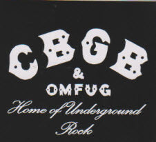 STICKER - CBGB & OMFUG STICKER