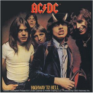 AC/DC - HIGHWAY TO HELL STICKER