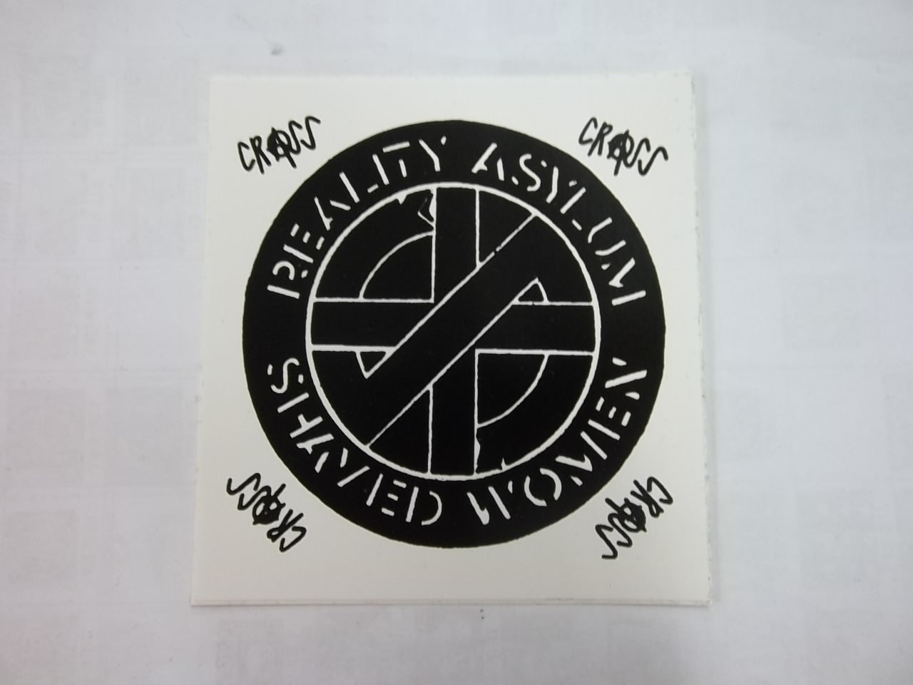 CRASS - REALITY ASYLUM STICKER