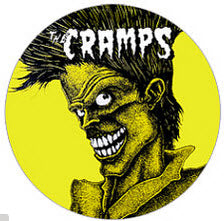 CRAMPS - BAD MUSIC FOR BAD PEOPLE 1" BUTTON