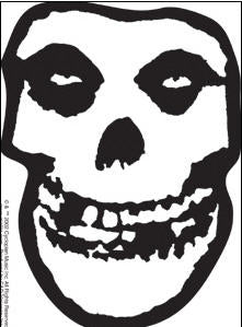 MISFITS - SKULL STICKER