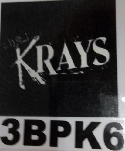 KRAYS - LOGO BACK PATCH