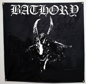 BATHORY - GOAT LOGO FABRIC FLAG BANNER