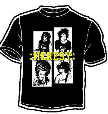 HERESY - BAND PICTURE TEE SHIRT
