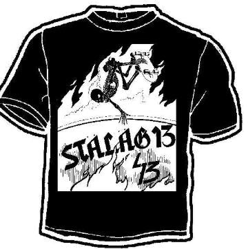 STALAG 13 - SKELETON SKATING TEE SHIRT