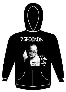 7 SECONDS - SKIN, BRAINS & GUTS HOODIE SWEATSHIRT