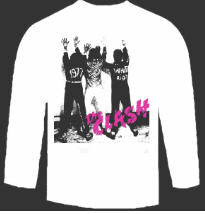 CLASH - WHITE RIOT LONG SLEEVE TEE SHIRT