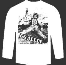 GG ALLIN - DRUNK LONG SLEEVE TEE SHIRT