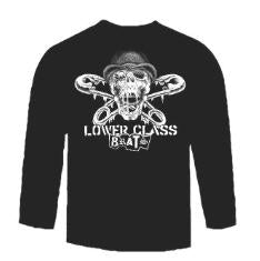 LOWER CLASS BRATS - SKULL LONG SLEEVE TEE SHIRT