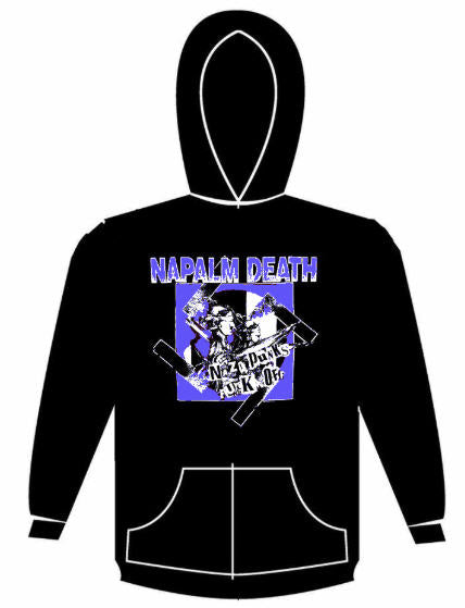 NAPALM DEATH - NAZI PUNK FUCK OFF HOODIE SWEATSHIRT