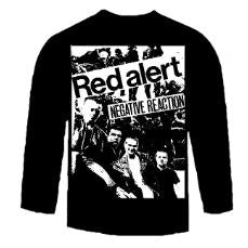 RED ALERT - NEGATIVE REACTION LONG SLEEVE TEE SHIRT