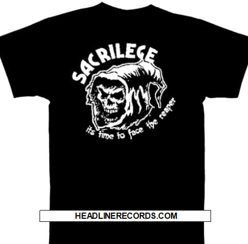 SACRILEGE - IT'S TIME TO FACE THE REAPER TEE SHIRT