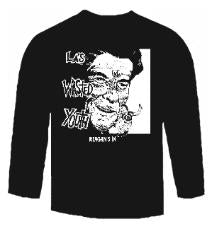 WASTED YOUTH - REAGAN'S IN (BLACK) LONG SLEEVE TEE SHIRT