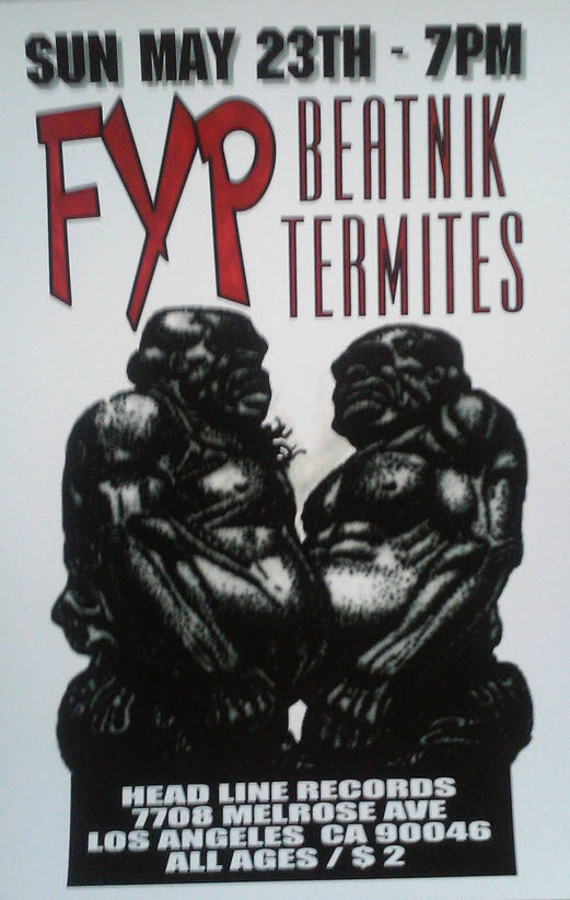 HEADLINE FLYER - FYP / BEATNIK TERMITES (COLOR)