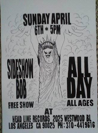 HEADLINE FLYER - ALL DAYS / SIDESHOW BOB