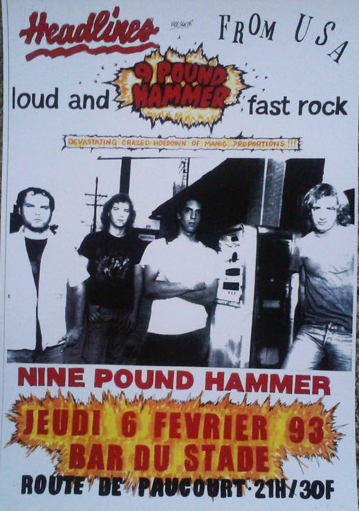 HEADLINE FLYER - NINE POUND HAMMER