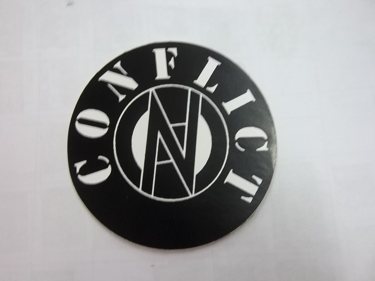 CONFLICT - LOGO (CIRCLE) STICKER – Headline Records