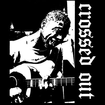 CROSSED OUT - MAN WITH GUITAR 1" BUTTON