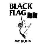 BLACK FLAG - MY RULES 1" BUTTON