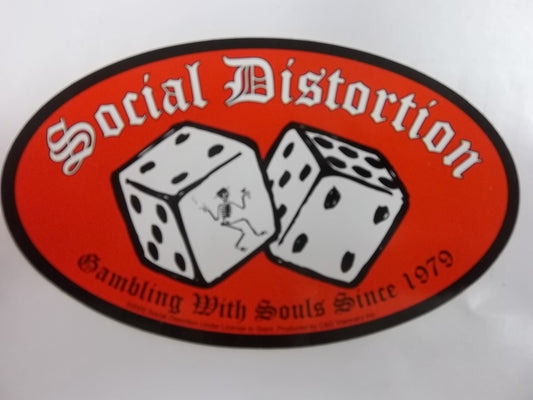 SOCIAL DISTORTION - DICE STICKER