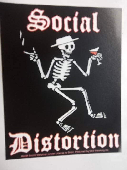 SOCIAL DISTORTION - SKELETON STICKER