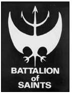 BATTALION OF SAINTS - LOGO 1" BUTTON