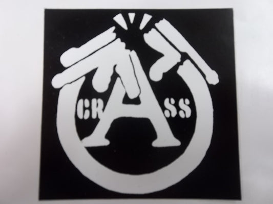 CRASS - BROKEN GUN STICKER