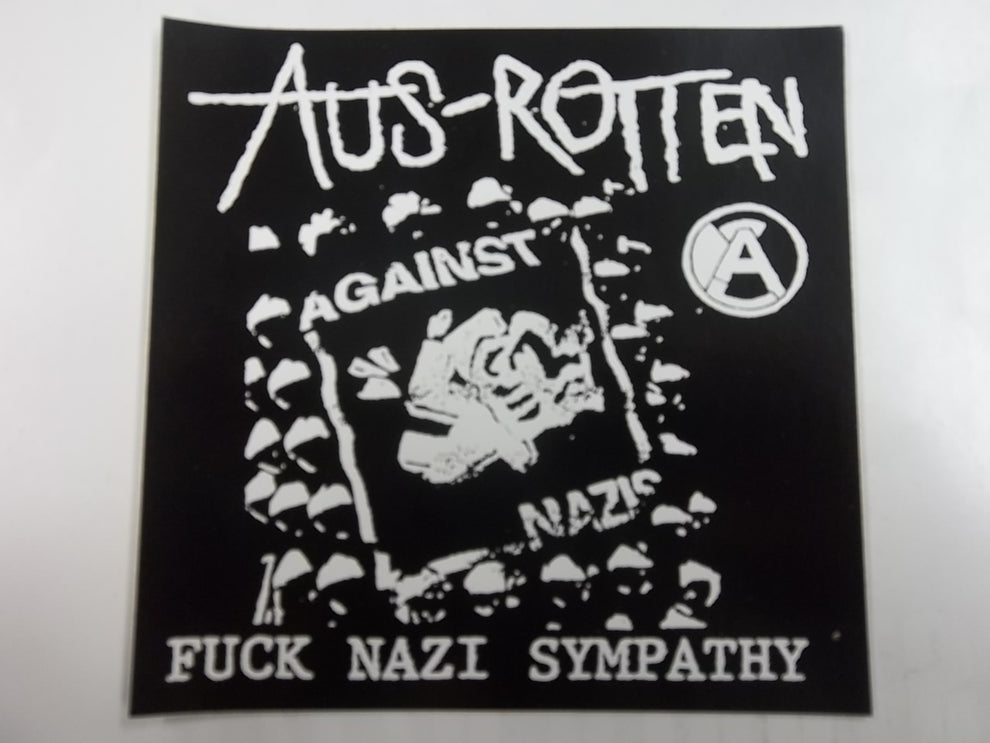 AUS ROTTEN - FUCK NAZI SYMPATHY STICKER – Headline Records